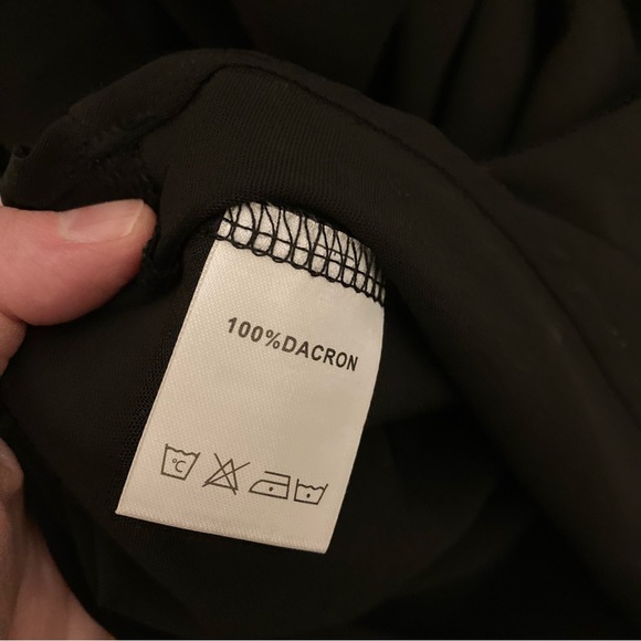 NEW Formal Black Bow Faux Wrap Long Sleeve Sexy Fit Flare Spring Cocktail Dress - Picture 16 of 17